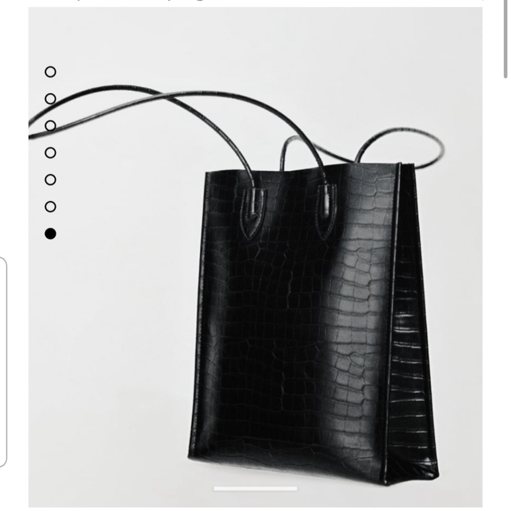 Zara shopping bag - Animal Embossed black